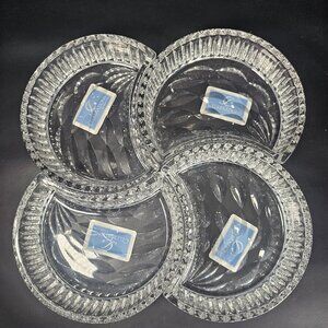 Celebrations by Mikasa Boxed Crescent Collection Set of Four Crystal Dishes. New